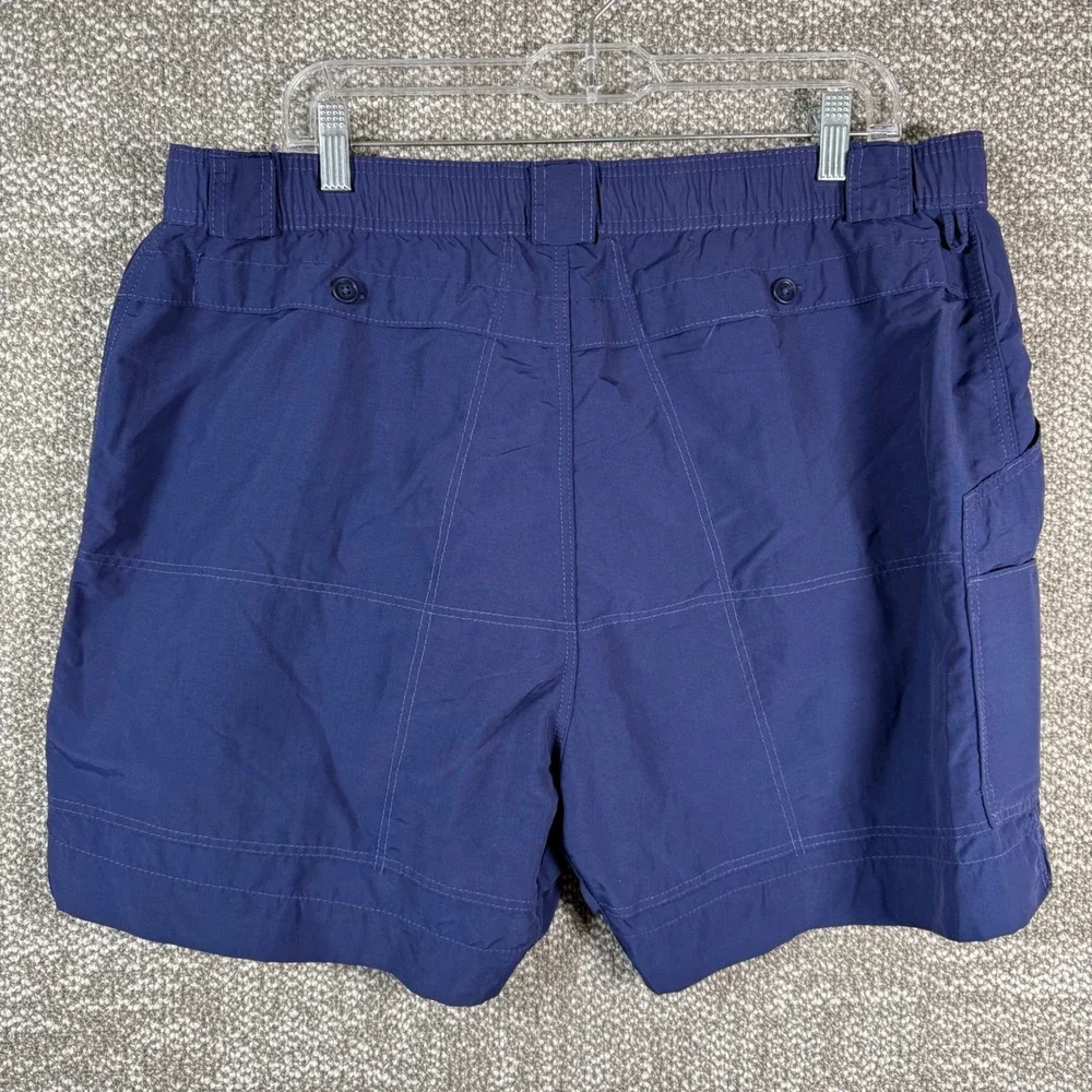 AFTCO Fishing Shorts Bluewater Wear Mens 40 Navy Blue Vintage Nylon Utility M01